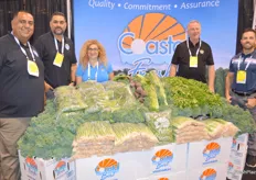 Coastal Fresh displayed a range of green vegetables for visitors to see.